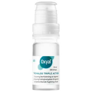 Oxyal Trehalos Triple Action øyedråper 10 ml produktbilde