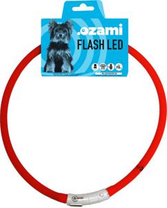Ozami Halsband Flash LED Röd 70 cm produkt bild