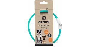 Ozami Halsband Flash Puppy LED Turkos 45 cm produkt bild