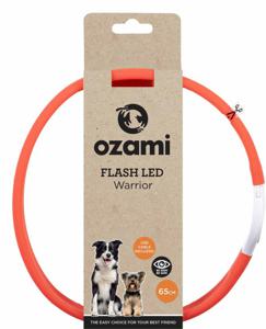 Ozami hundhalsband Flash Warrior LED Röd 65 cm produkt bild