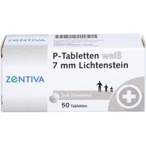 P TABLETTEN weiß 7 mm Teilk. Produktbild