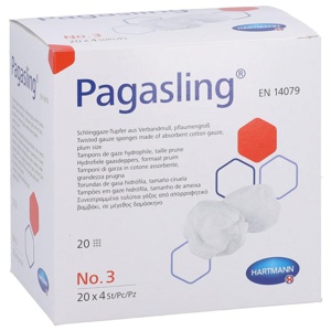 PAGASLING Mulltupfer Gr.3 pflaumengroß steril Produktbild