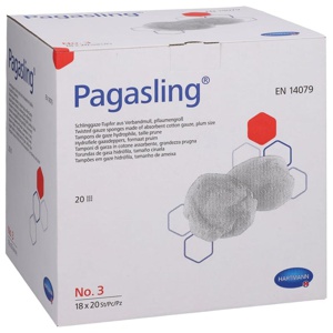 PAGASLING Mulltupfer Gr.3 pflaumengroß steril Produktbild