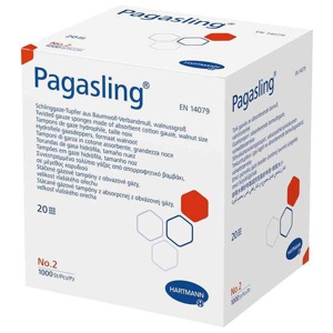 Pagasling Tupfer unsteril Größe 2 walnussgroß, 1000 St Tupfer Produktbild
