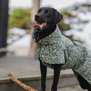 PAIKKA Visibility Lite Regnjacka till Hund Leopard Grön (25 cm) produkt bild