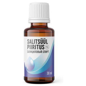 Paira salitsüülpiiritus 1% rasusele ja pooride ummistumisele kalduvale nahale 30 ml toote pilt