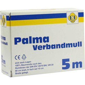 PALMA Verbandmull 80 cm 5 m zickzack Lagen Produktbild