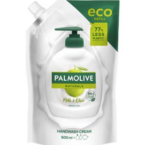 Palmolive Naturals Milk & Olive handtvål refill 500 ml produkt bild