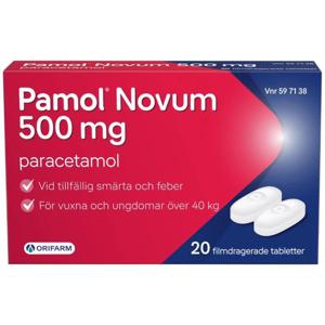 Pamol Novum, filmdragerad tablett 500 mg 20 st produkt bild