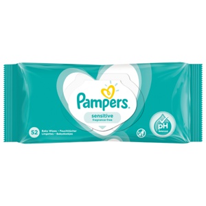 Pampers Baby Wipes Sensitive Pack of 52 product image
