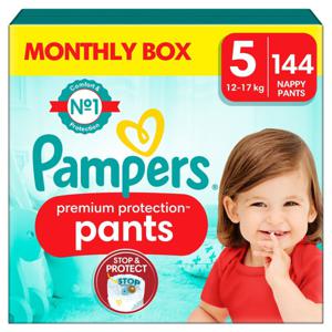 Pampers&nbsp;Premium&nbsp;Protection&nbsp;Byxblöjor&nbsp;Storlek&nbsp;5 (11-17 kg) 144&nbsp;st produkt bild