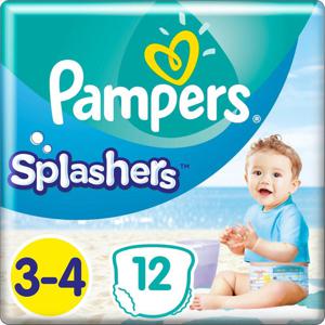 Pampers&nbsp;Splashers&nbsp;Engångsbadblöjor Stl&nbsp;3 6kg-11kg 12 st produkt bild