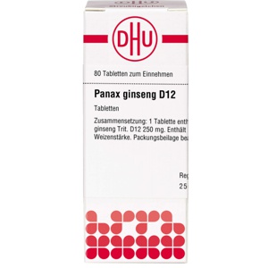 PANAX GINSENG D 12 Tabletten Produktbild
