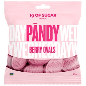 Pändy Candy Berry Ovals 50 g produktbillede