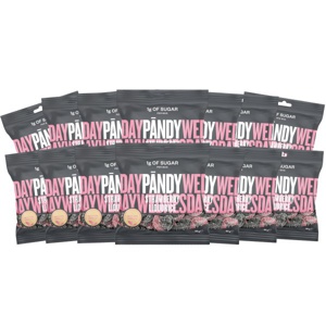 Pändy Candy Strawberry/Liquorice 14-pak produktbillede