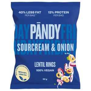 Pändy Linschips, Sourcream & Onion Rings, 50 g produkt bild