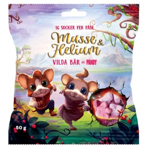 Pändy Musse & Helium Vilda Bär 50 g produkt bild