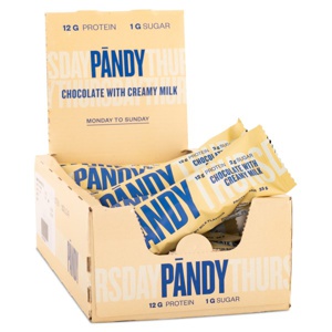 Pändy Protein Bar Chocolate with Creamy Milk 18-pak produktbillede