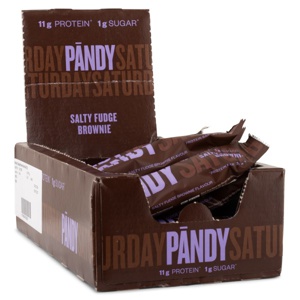 Pändy Protein Bar Salty Fudge Brownie 18-pak produktbillede
