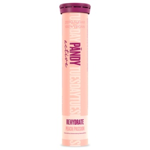 Pändy Rehydrate Vätskeersättning, Passion/Peach, 20 brustabl produkt bild