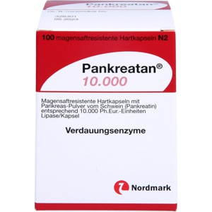 PANKREATAN-10-000-magensaftresistente-Hartkapseln Produktbild