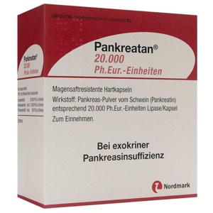 PANKREATAN 20.000 Ph.Eur.-Einheiten msr.Hartkaps. Produktbild