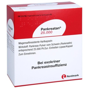 PANKREATAN 25.000 magensaftresistente Hartkapseln Produktbild