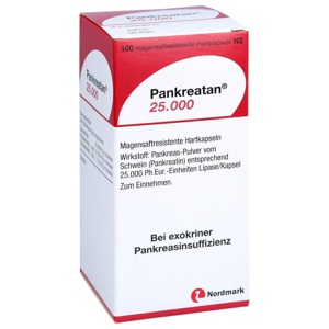PANKREATAN 25.000 magensaftresistente Hartkapseln Produktbild