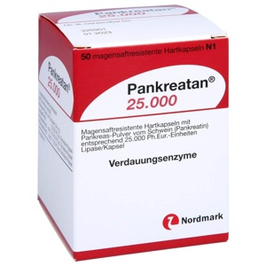 PANKREATAN 25.000 magensaftresistente Hartkapseln Produktbild