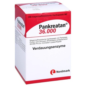 PANKREATAN 36.000 magensaftresistente Hartkapseln Produktbild