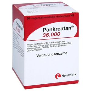 PANKREATAN 36.000 magensaftresistente Hartkapseln Produktbild