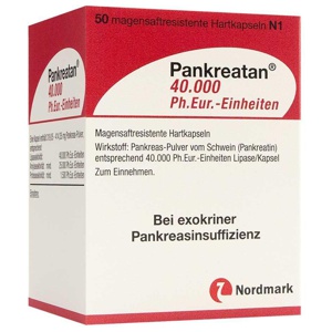 PANKREATAN 40.000 Ph.Eur.-Einheiten msr.Hartkaps. Produktbild