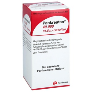 PANKREATAN 40.000 Ph.Eur.-Einheiten msr.Hartkaps. Produktbild