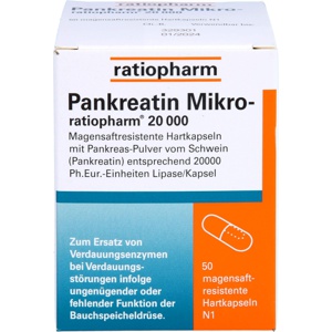PANKREATIN Mikro-ratio.20.000 magensaftr.Hartkaps. Produktbild