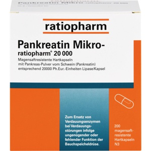 PANKREATIN Mikro-ratio.20.000 magensaftr.Hartkaps. Produktbild