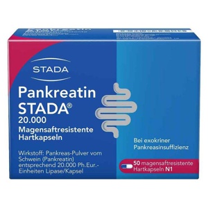Pankreatin Stada® 20.000, 50 St Magensaftresistente Hartkapseln Produktbild