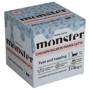 Monster Cat Panna Catta Chicken & Salmon 2-pack 80 g produkt bild