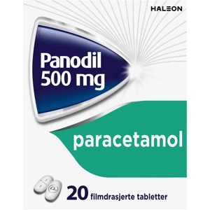 Panodil 500 mg tabletter 20 stk produktbilde