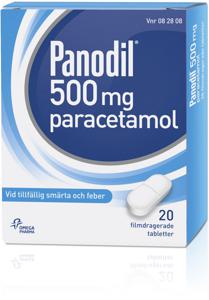 Panodil, filmdragerad tablett 500 mg 20 st