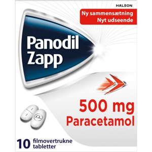 Panodil Zapp 500 mg - 10 stk produktbillede