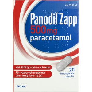 Panodil Zapp, filmdragerad tablett 500 mg 20 st