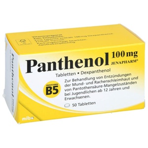 PANTHENOL-100-mg-Jenapharm-Tabletten Produktbild