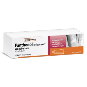 Panthenol-ratiopharm Wundbalsam 50 mg/g Creme Dexpanthenol, 35 g Produktbild