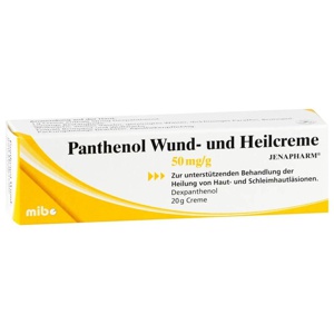 Panthenol Wund- und Heilcreme JENAPHARM 50mg/g 20 g Creme Produktbild