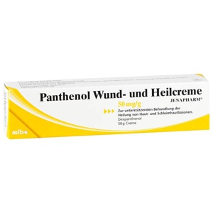 Panthenol Wund- und Heilcreme JENAPHARM 50mg/g 50 g Creme Produktbild