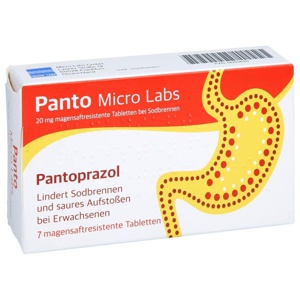 PANTO Micro Labs 20 mg msr.Tabl.bei Sodbrennen Produktbild