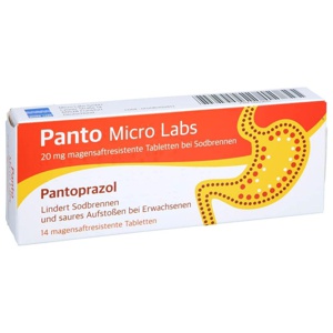 PANTO Micro Labs 20 mg msr.Tabl.bei Sodbrennen Produktbild