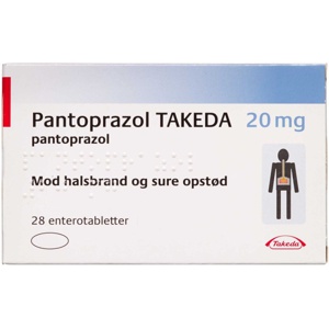 Pantoprazol TAKEDA 20 mg 28 stk produktbillede