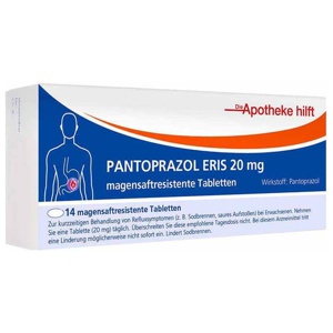 Pantoprazol Eris 20 mg magensaftresistent Tabletten / Noweda, 14 St Tabletten magensaftresistent Produktbild