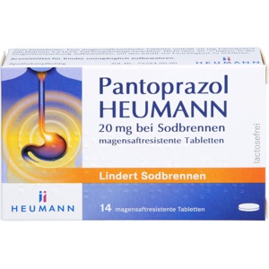 PANTOPRAZOL Heumann 20 mg b.Sodbrennen msr.Tabl. Produktbild